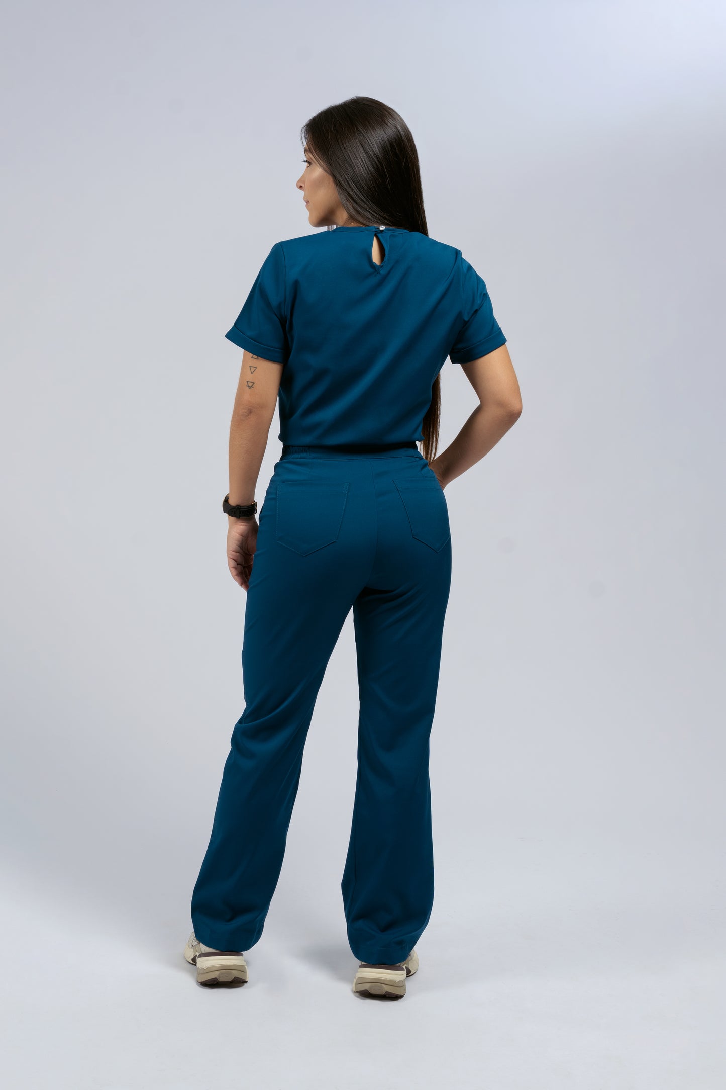 Flexi scrub verde petróleo L-26