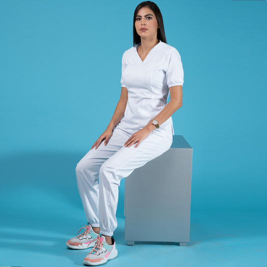 Flexi scrub blanco L-2003