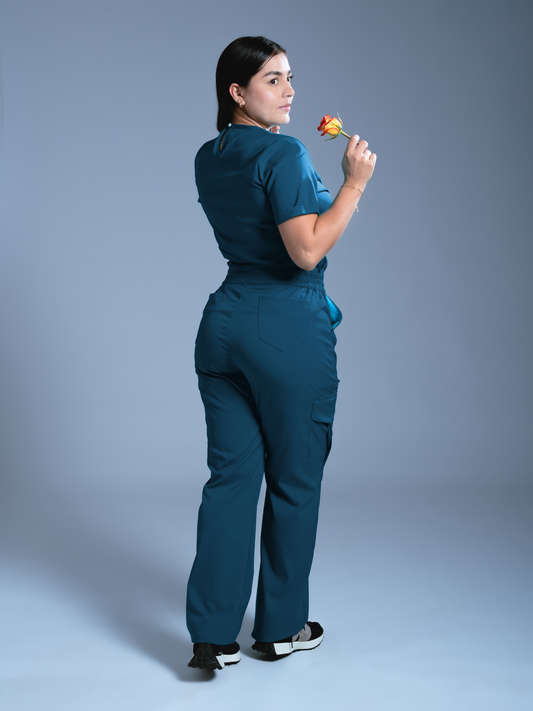 Flexi scrub verde petróleo L-26 Cargo