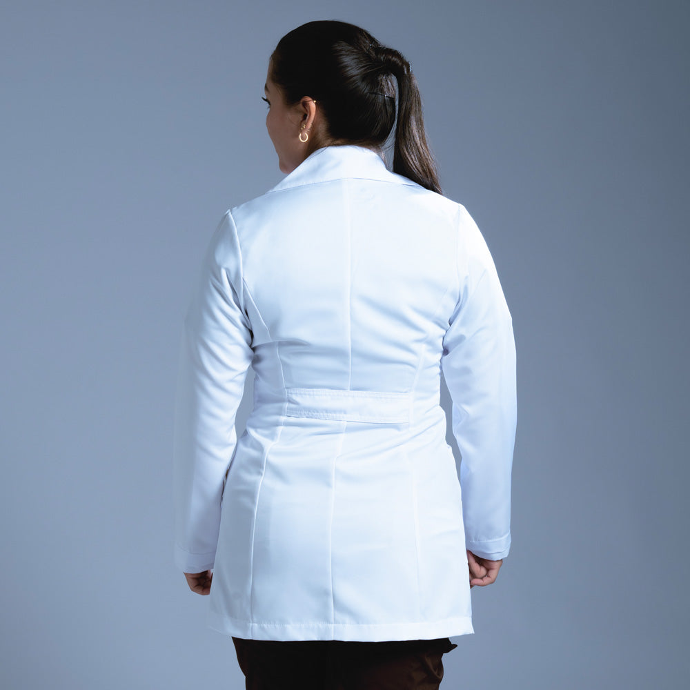 Bata de medicina blanca psicóloga MD