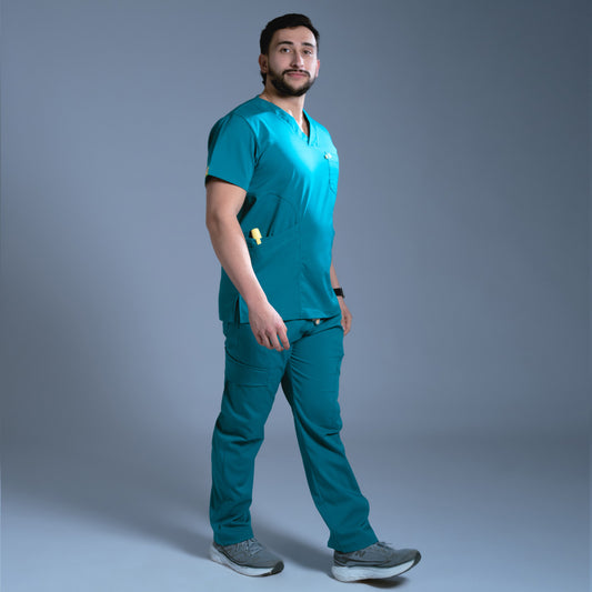 Flexi scrub verde jade L-Endodoncista Cargo