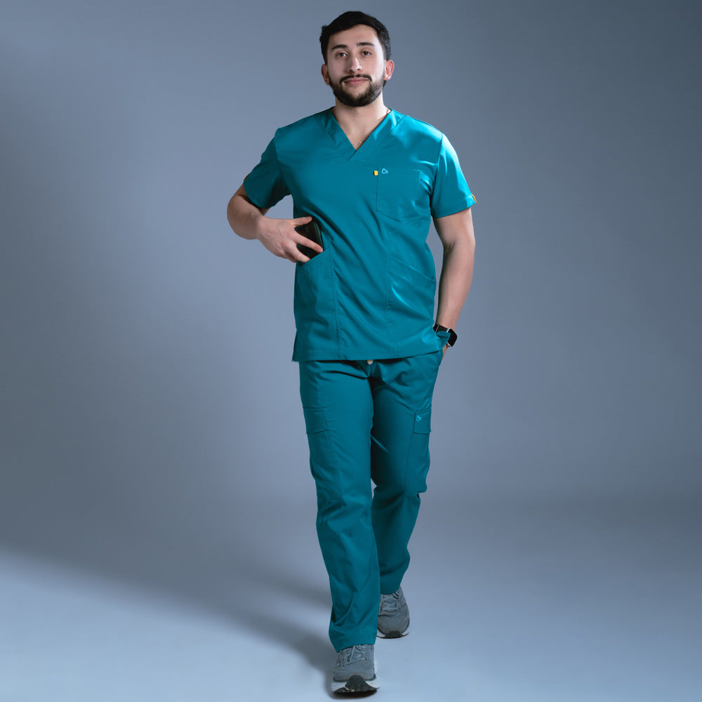Flexi scrub verde jade L-Endodoncista Cargo