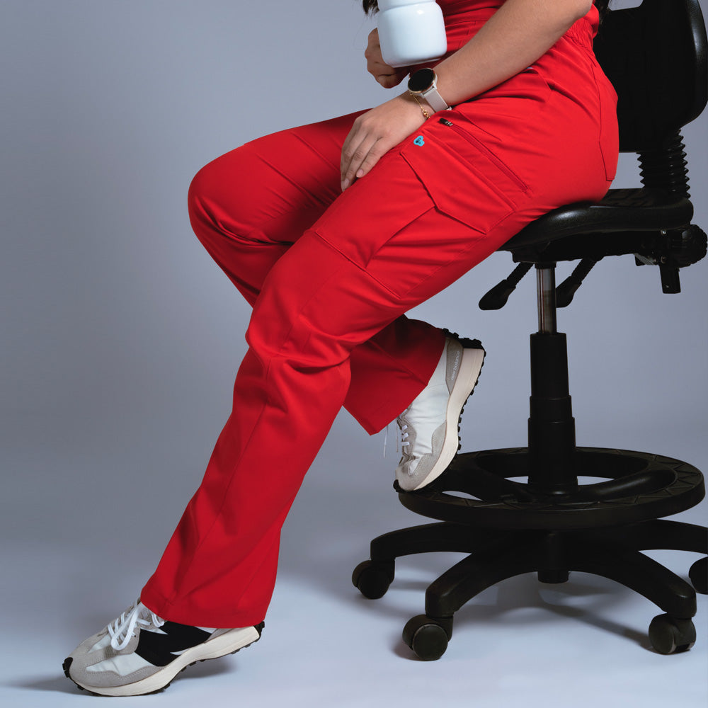 Flexi scrub rojo L-26 Cargo