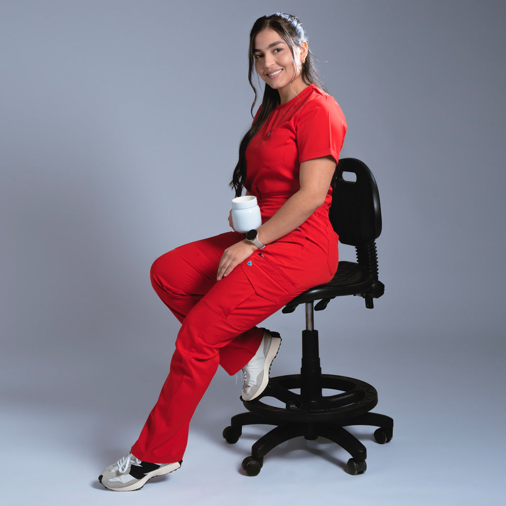 Flexi scrub rojo L-26 Cargo