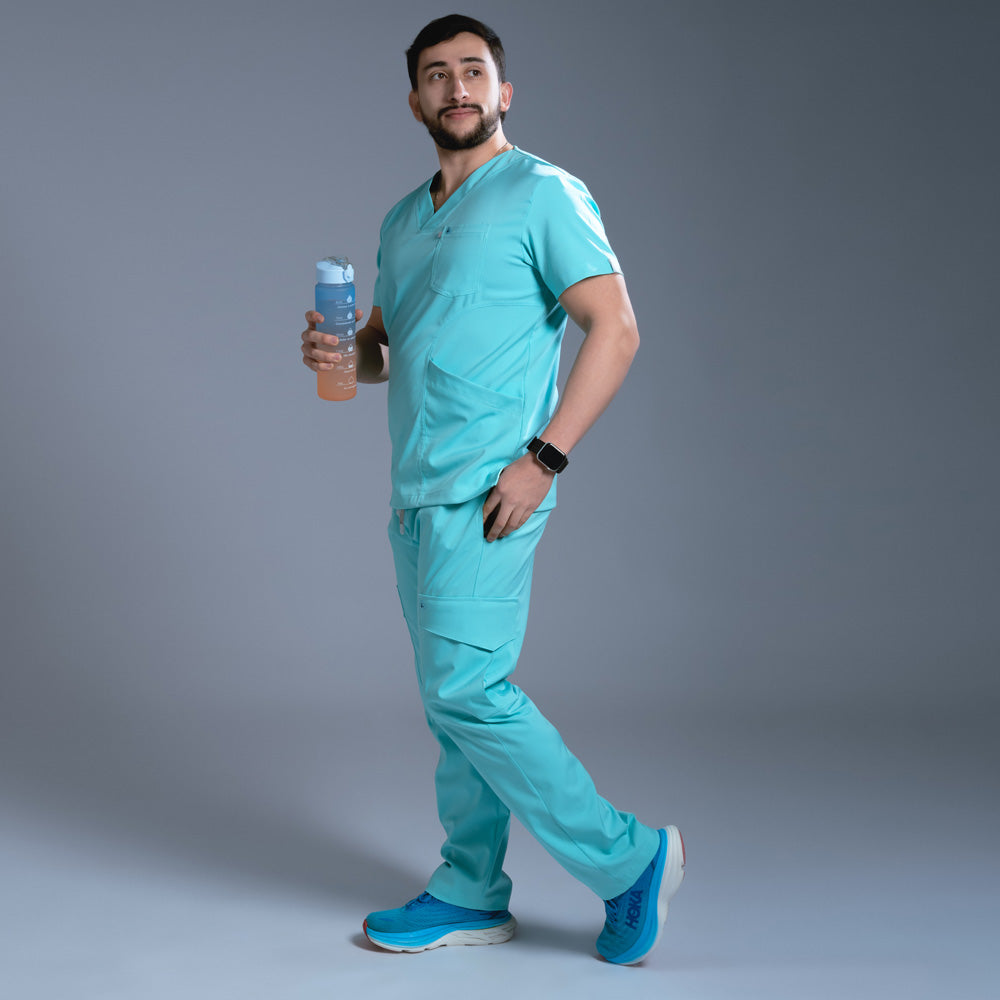 Flexi scrub verde menta L-Endodoncista Cargo