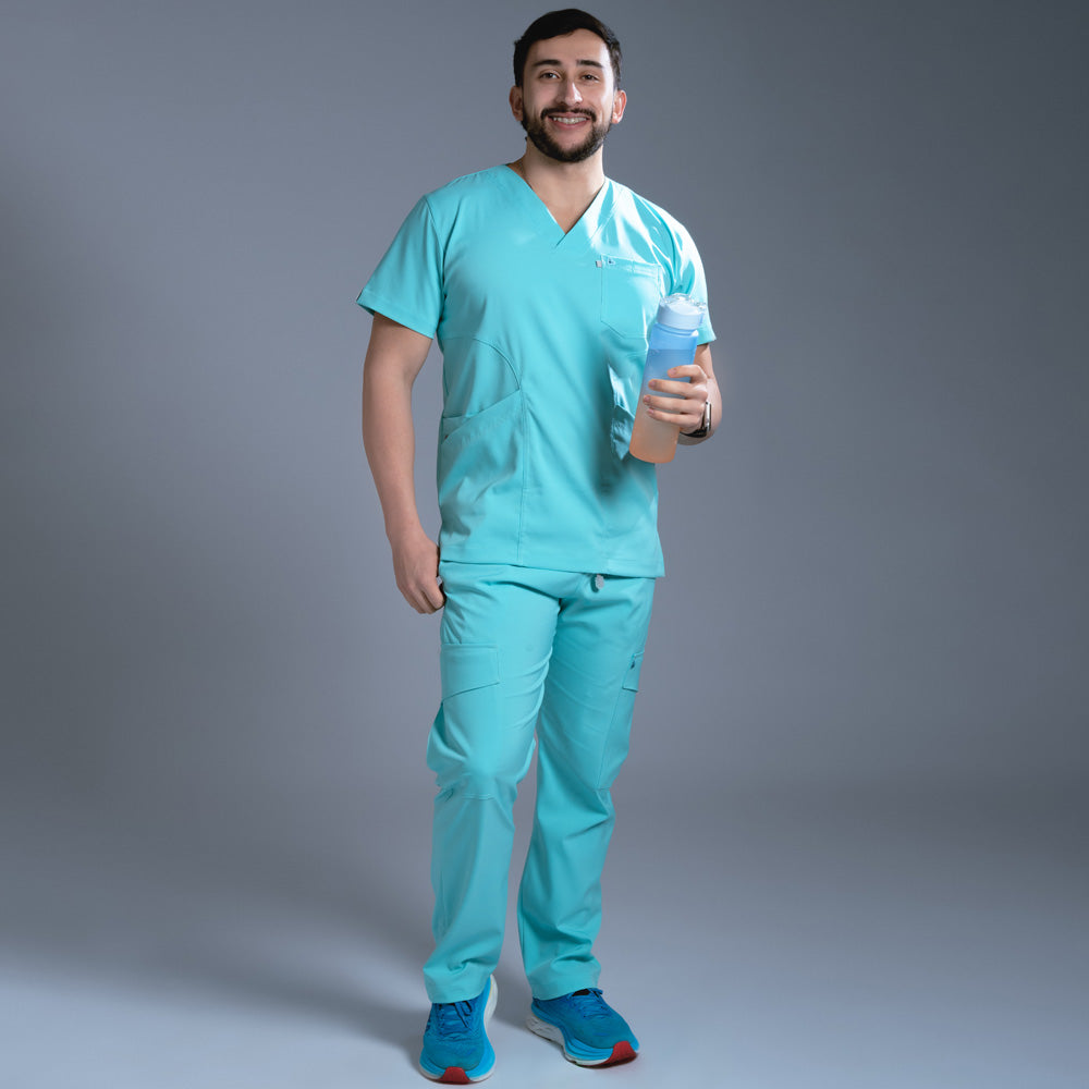 Flexi scrub verde menta L-Endodoncista Cargo