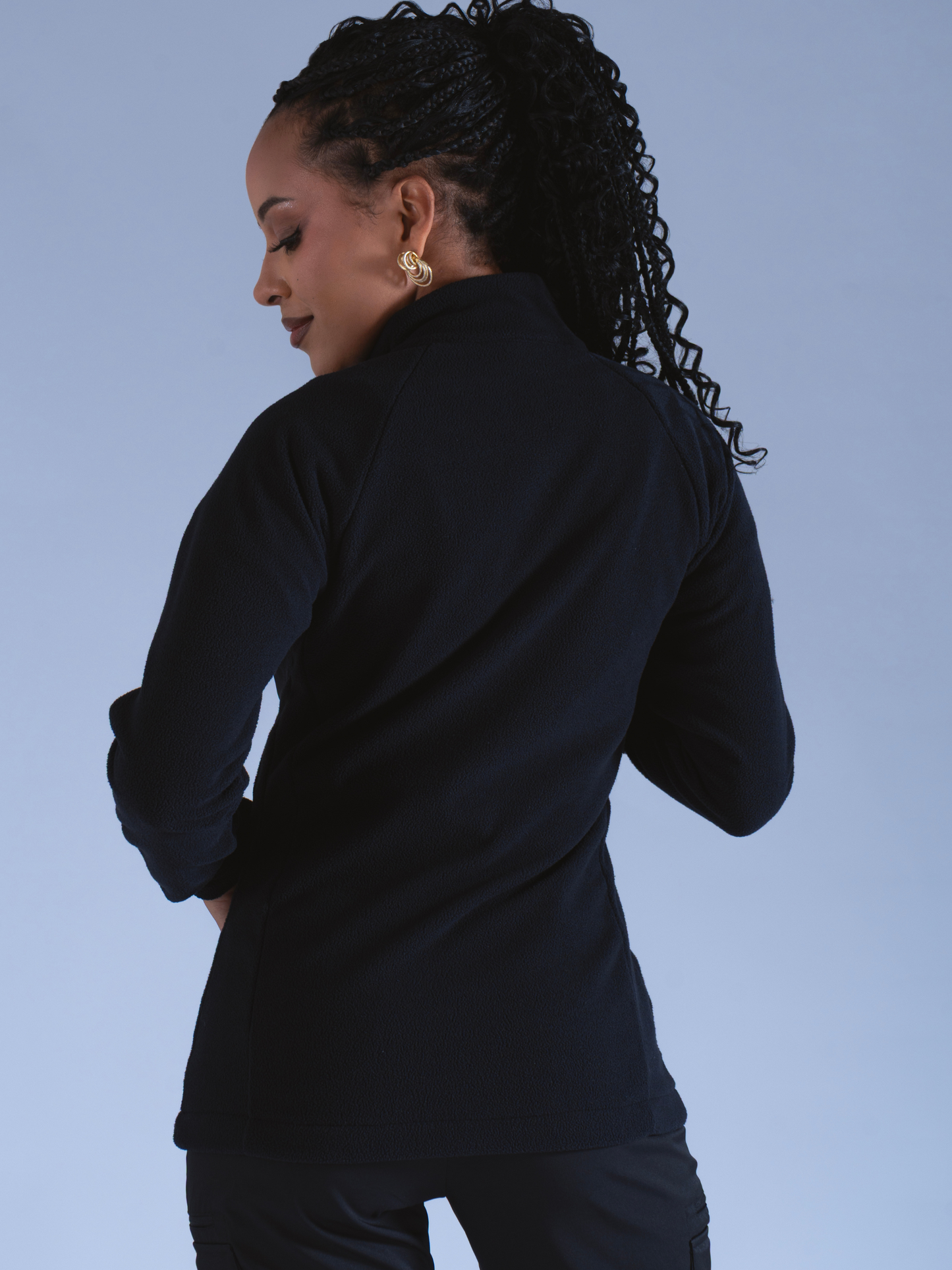 Suéter térmico mujer negro Guardián con cuello