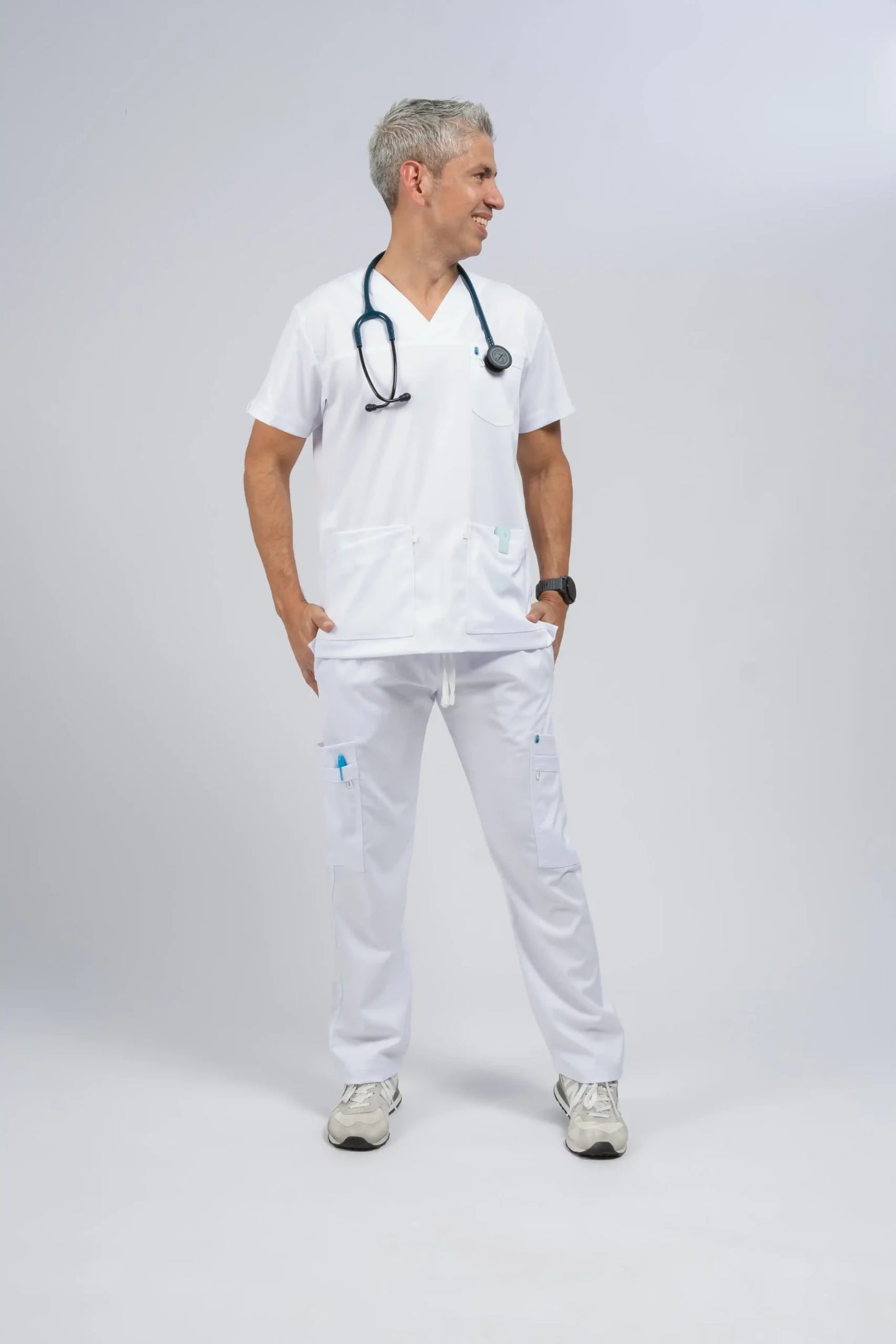 Flexi scrub blanco L-Cirujano