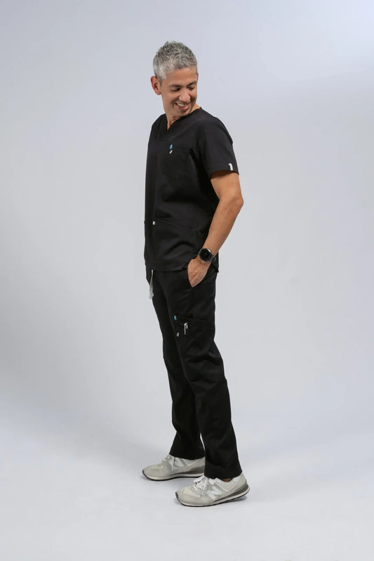 Flexi scrub negro L-Cirujano