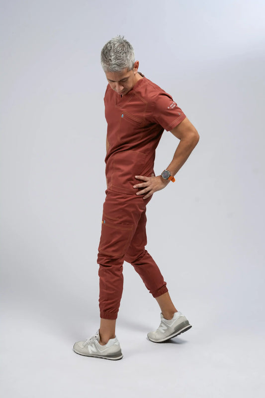 Flexi scrub terracota L-Internista