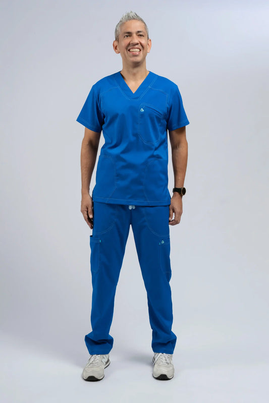 Flexi scrub azul rey L-Internista