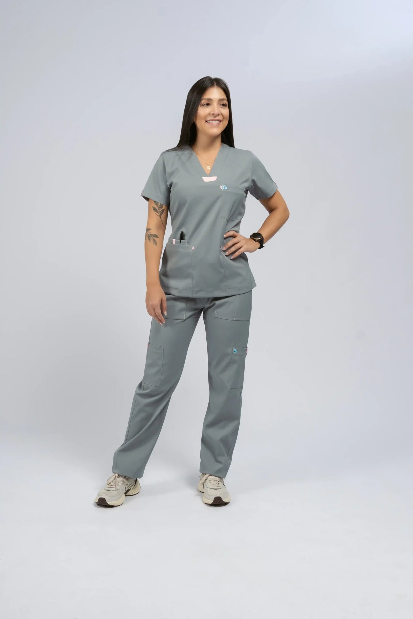 Flexi scrub gris plata L-Dasha