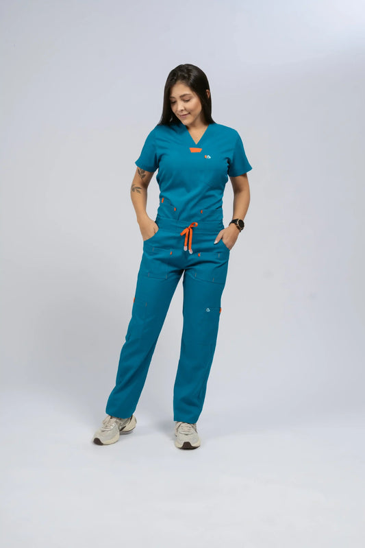 Flexi scrub verde azulado L-Dasha