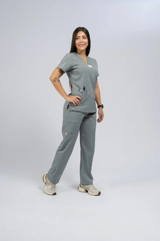 Flexi scrub gris plata L-Dasha