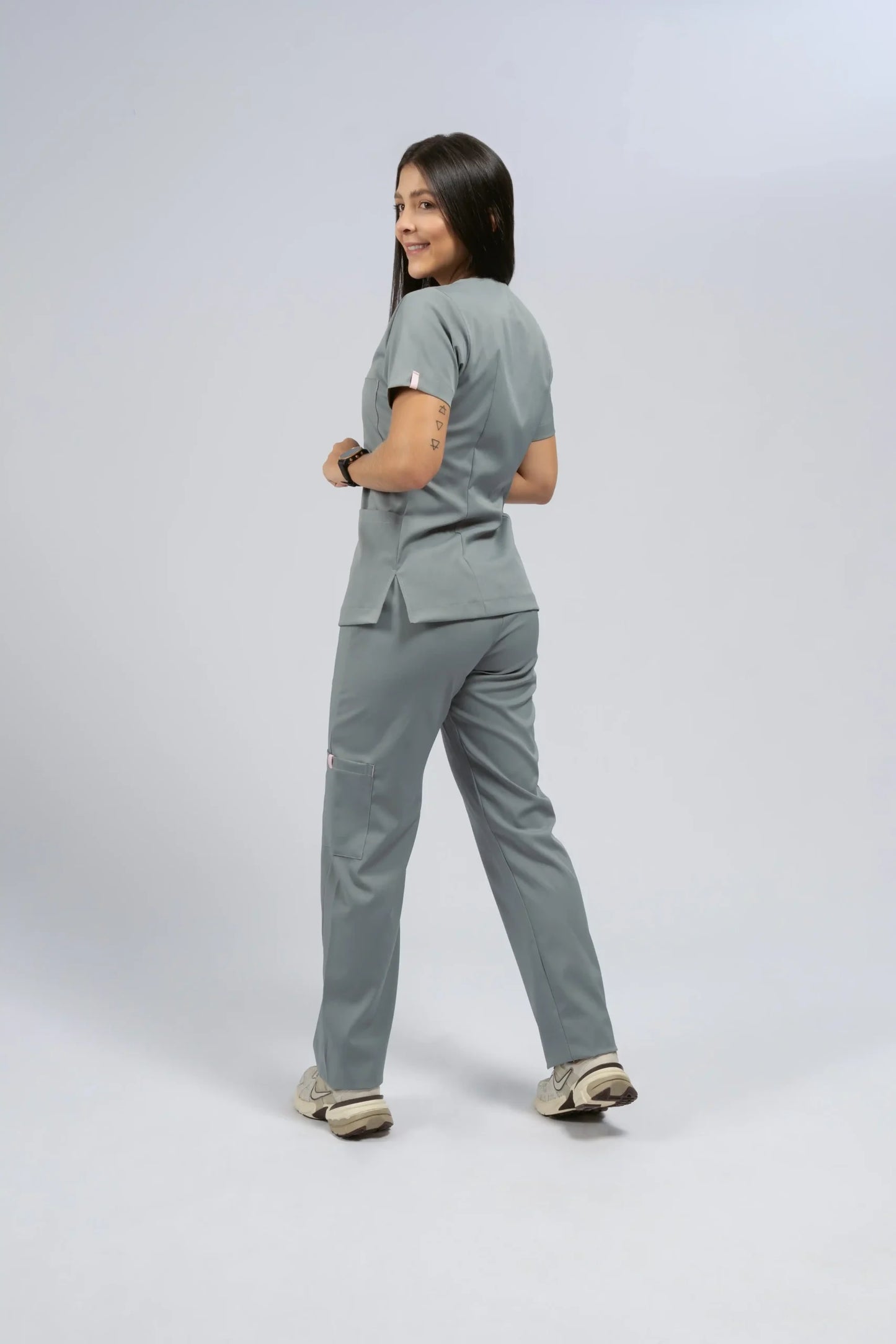 Flexi scrub gris plata L-Dasha