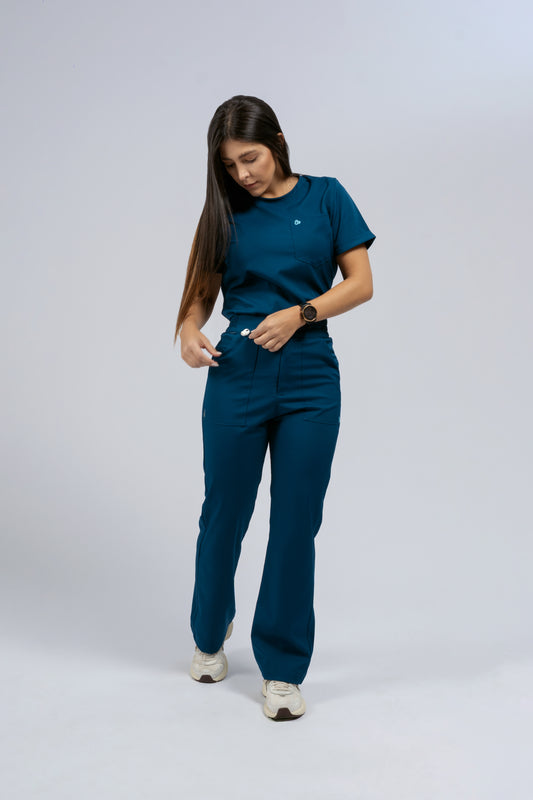 Flexi scrub verde petróleo L-26