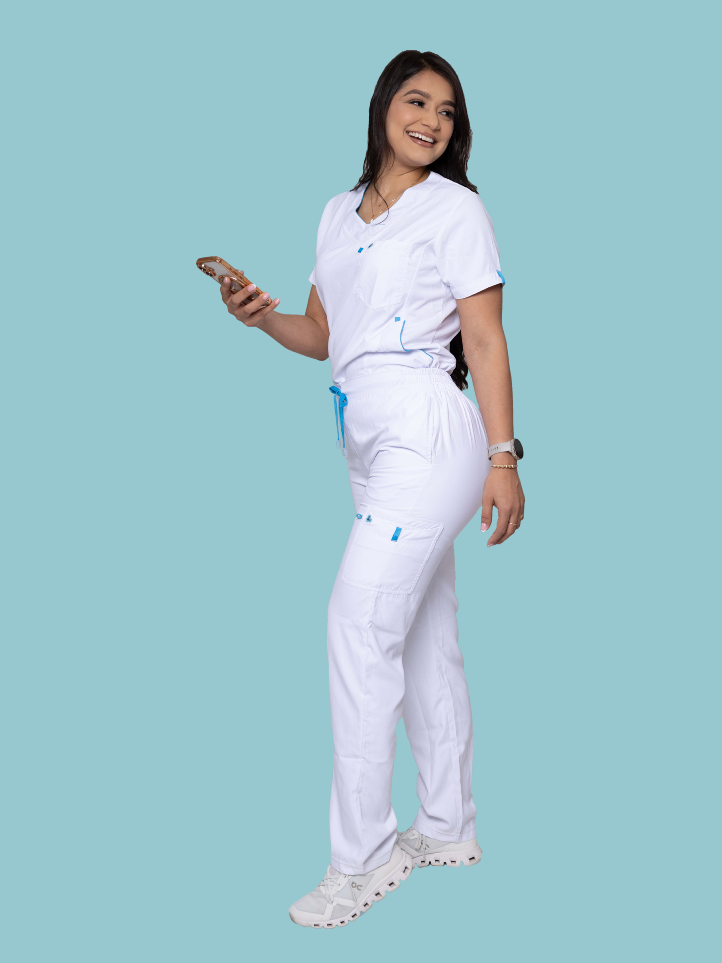 Sport scrub blanco D-Fisioterapeuta