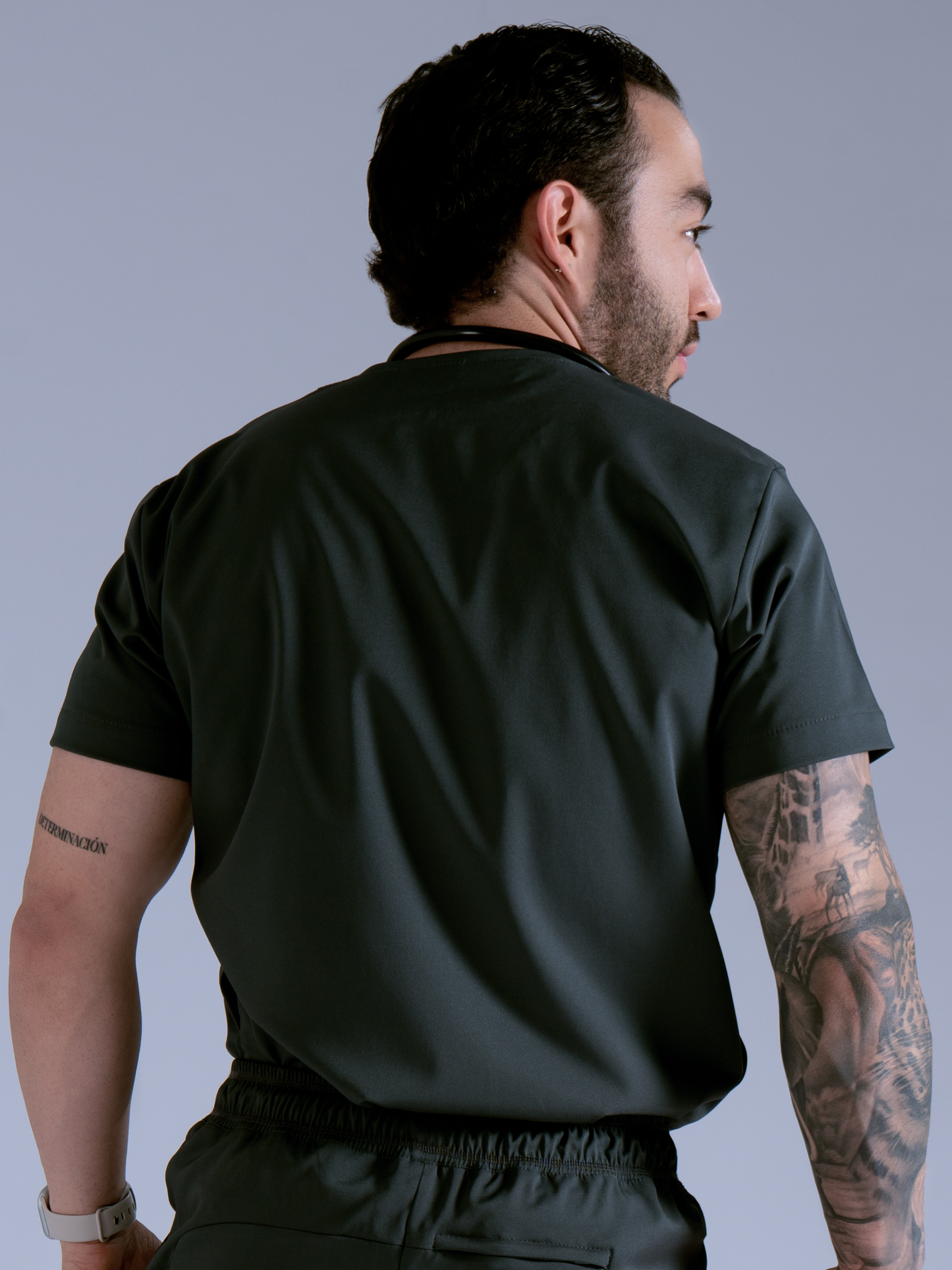 Flexi camisa gris ratón L-Praxis