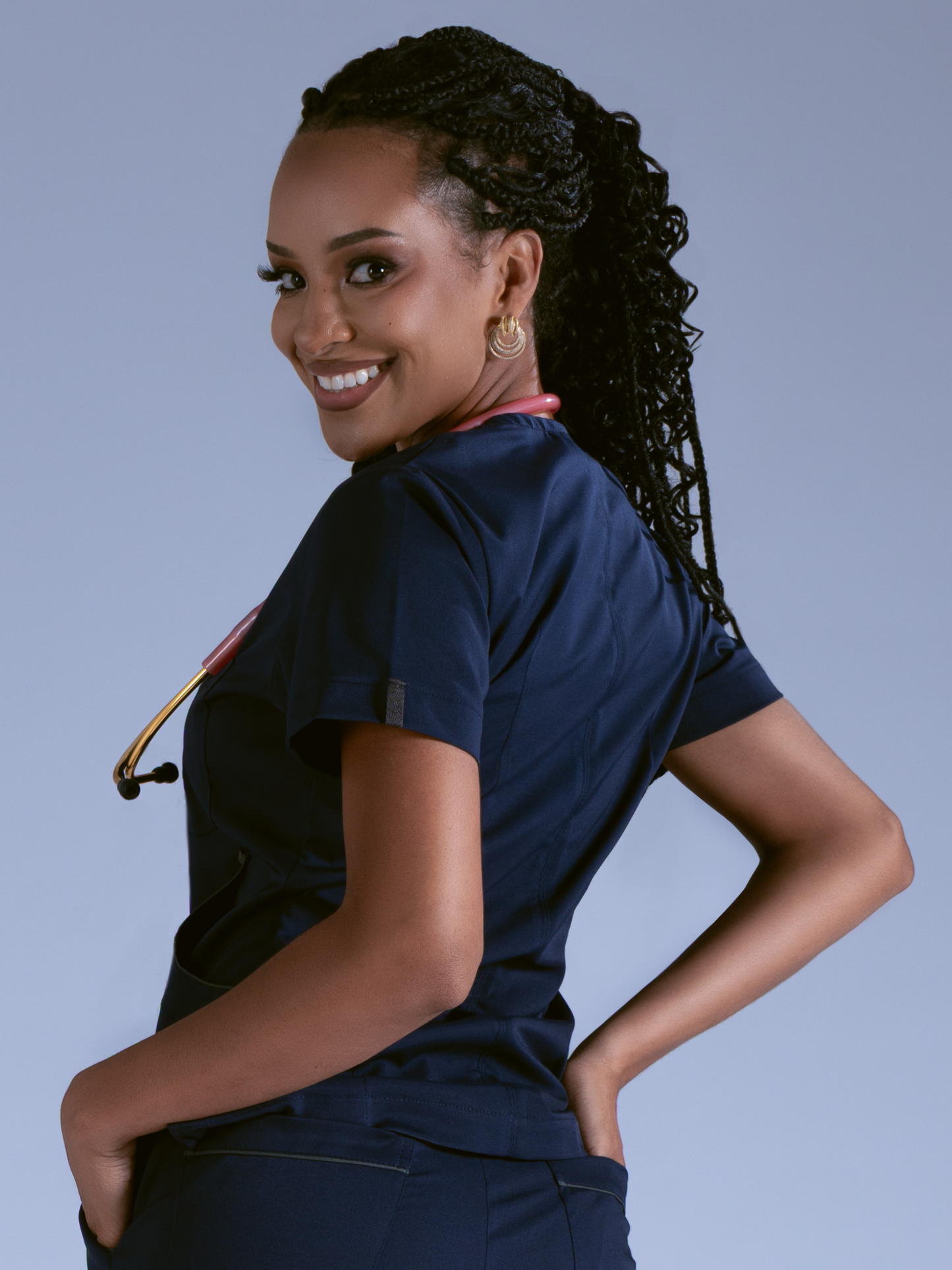 Flexi camisa azul día L-Fisioflex