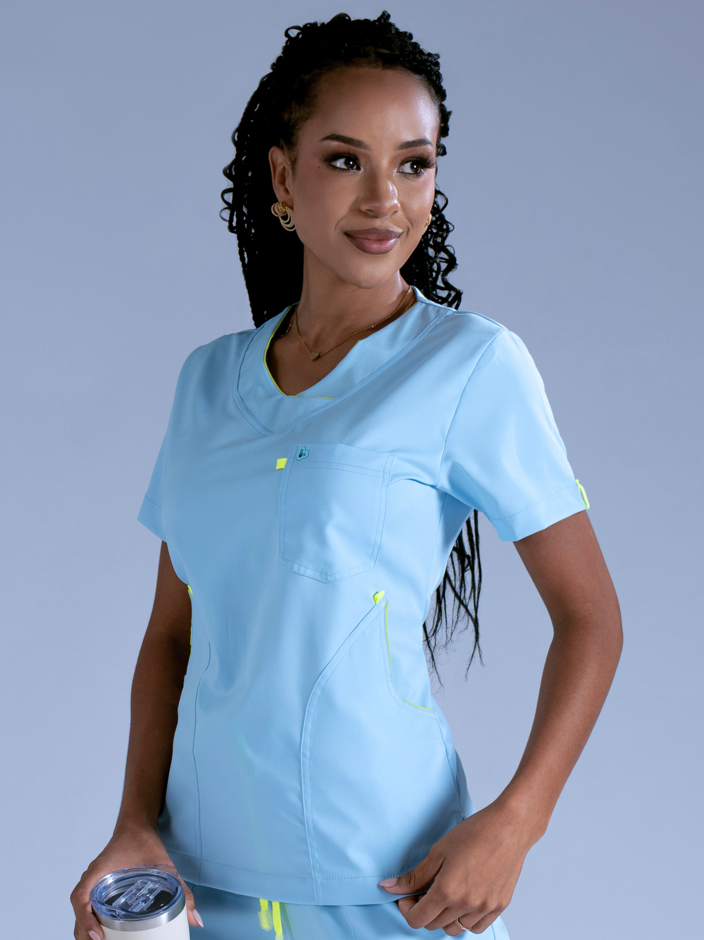 Flexi camisa azul serenidad L-Fisioflex