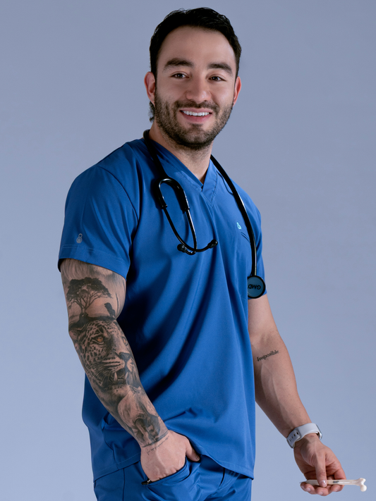 Flexi camisa azul vitalidad L-Guardián Pocket