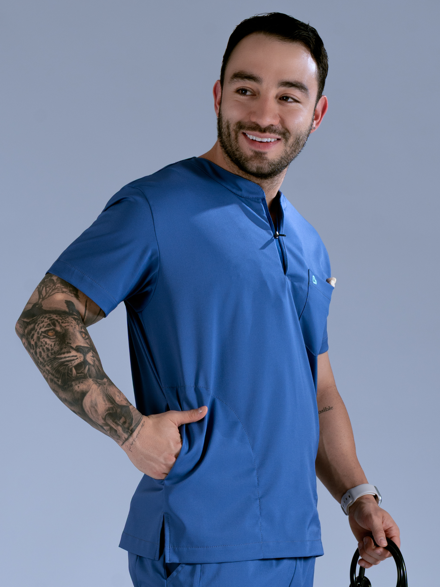 Flexi camisa azul vitalidad L-Praxis