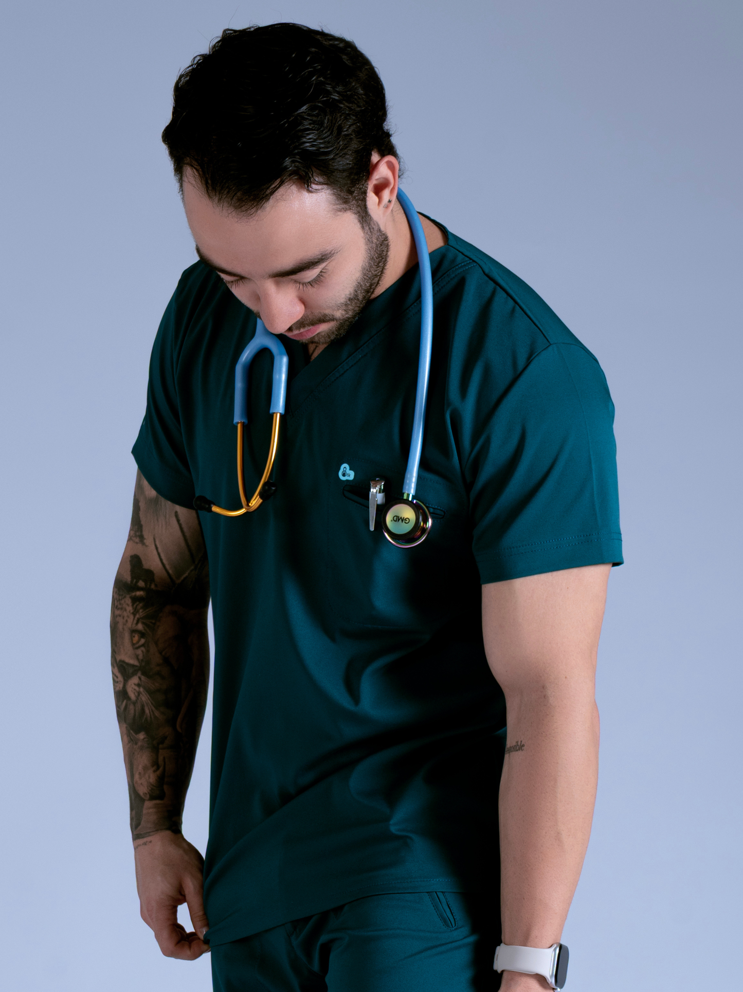Flexi camisa verde imperio L-Guardián Pocket