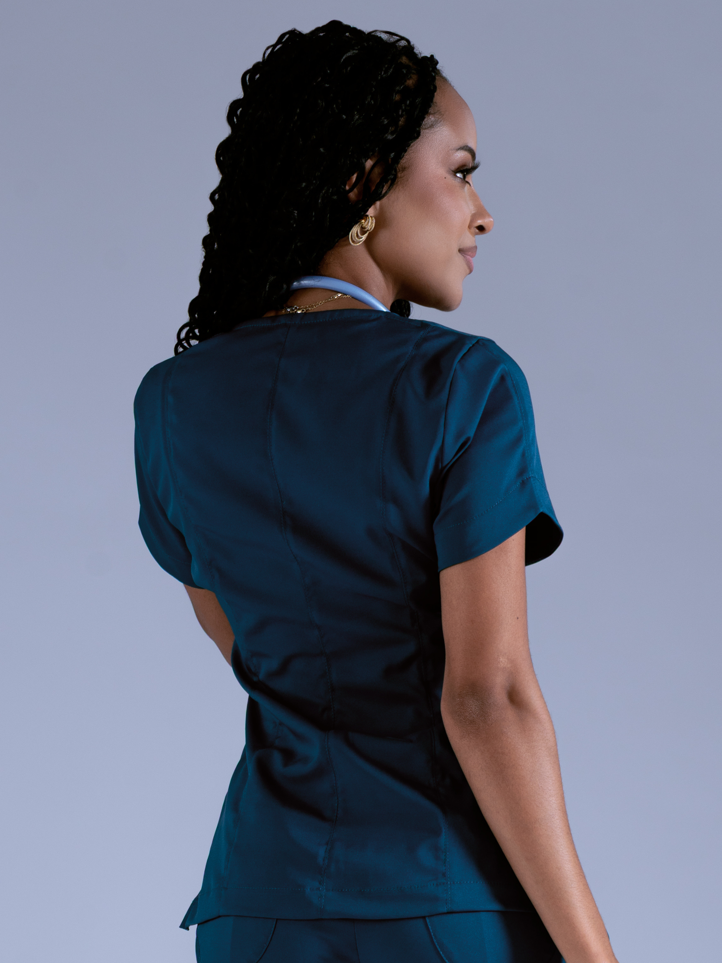 Flexi camisa verde petróleo L-Mila