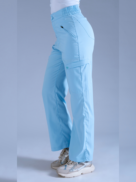 Flexi pantalón azul serenidad L-Guardián Pocket