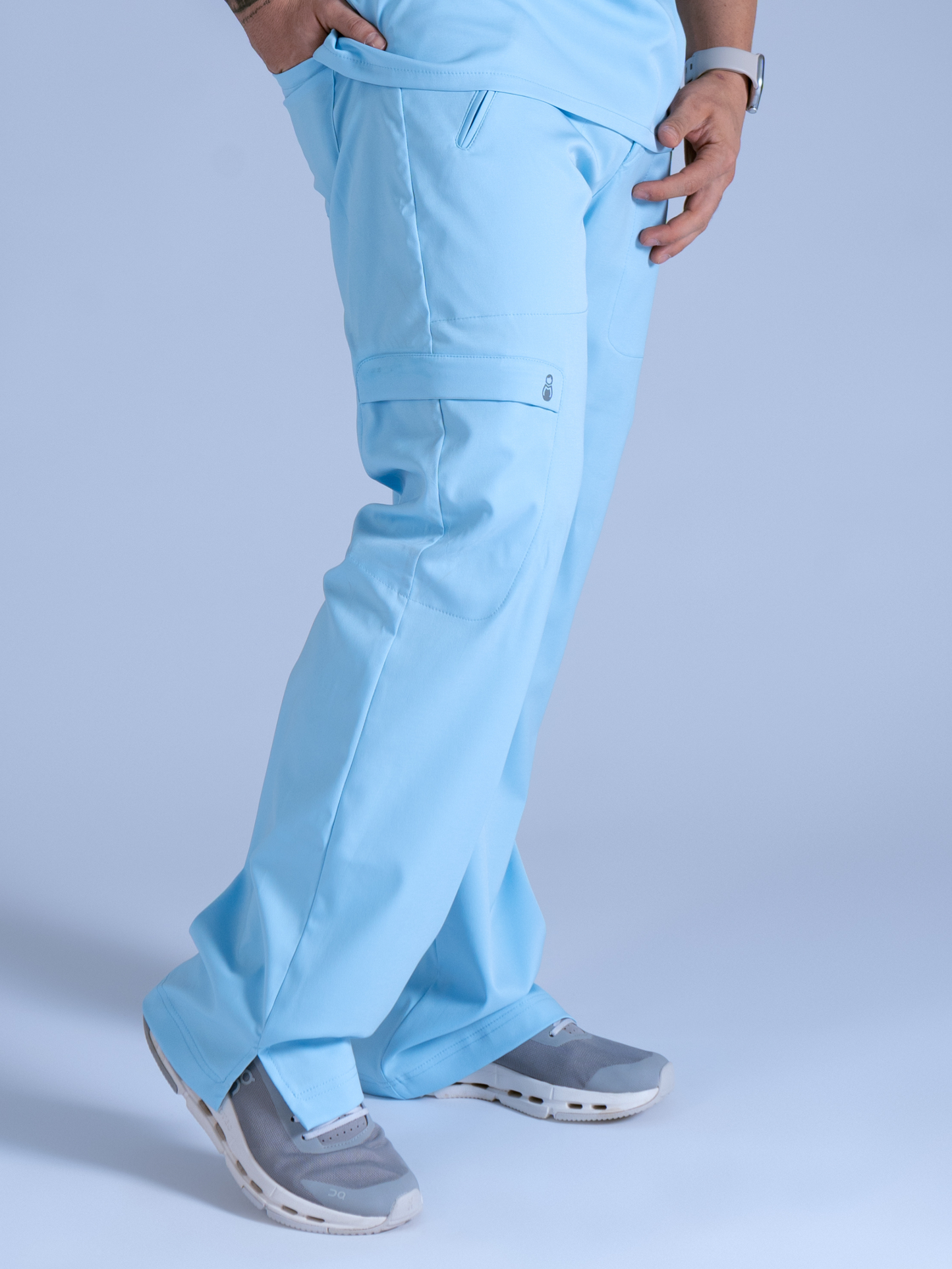 Flexi pantalón azul serenidad L-Guardián Pocket