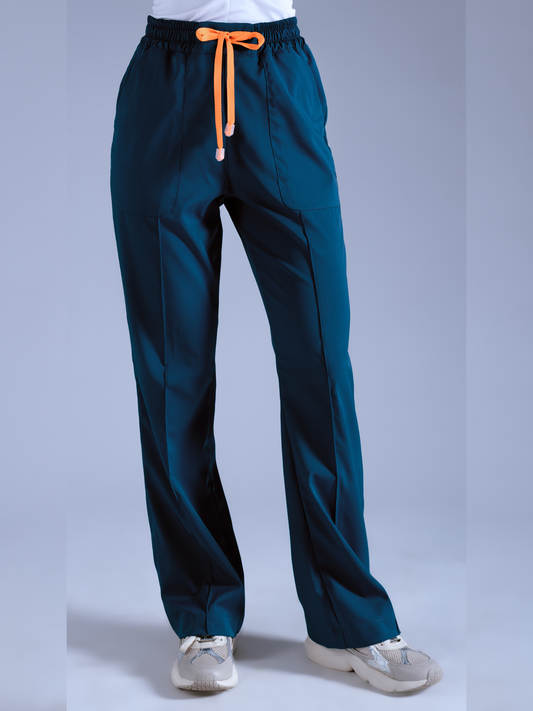 Flexi pantalón verde petróleo L-Mila