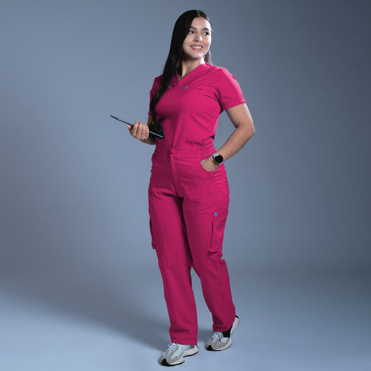 Flexi scrub Magenta L-Festivo Cargo