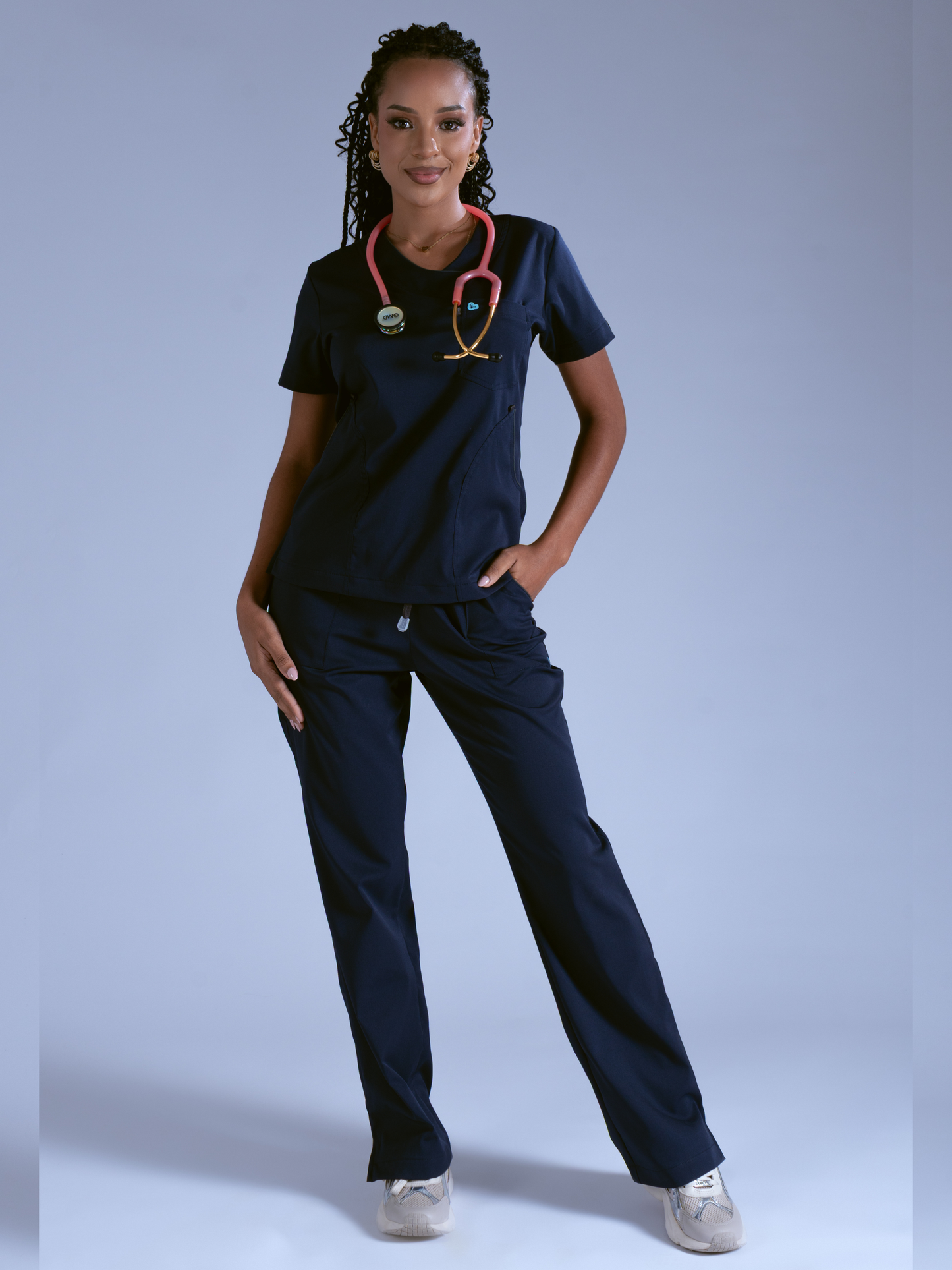 Flexi scrub azul día L-Fisioflex