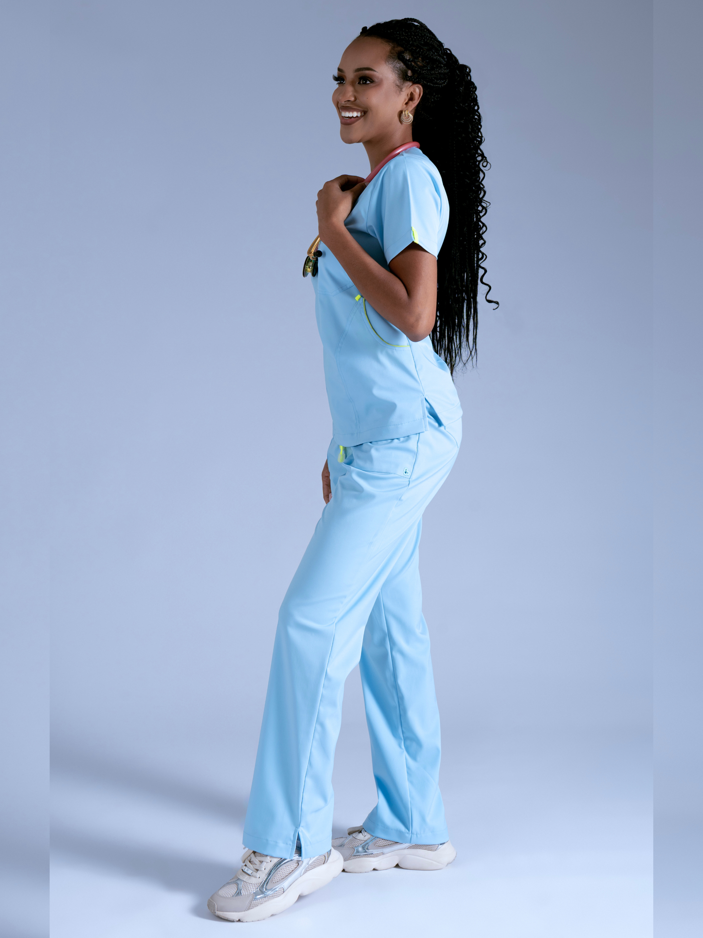 Flexi scrub azul serenidad L-Fisioflex
