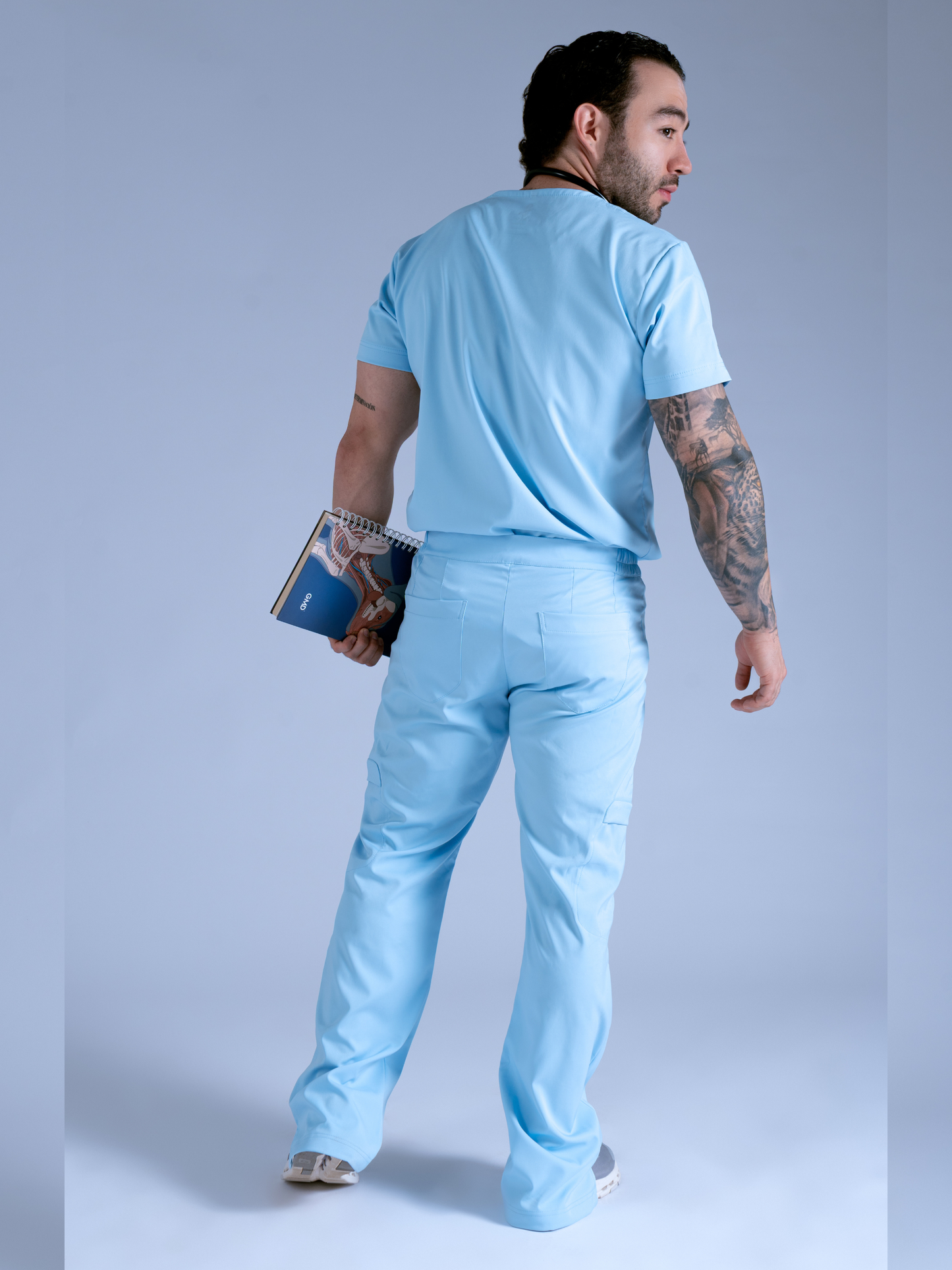 Flexi scrub azul serenidad L-Guardián Pocket
