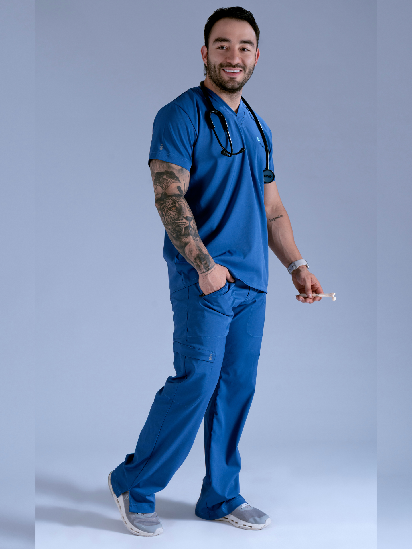 Flexi scrub azul vitalidad L-Guardián Pocket