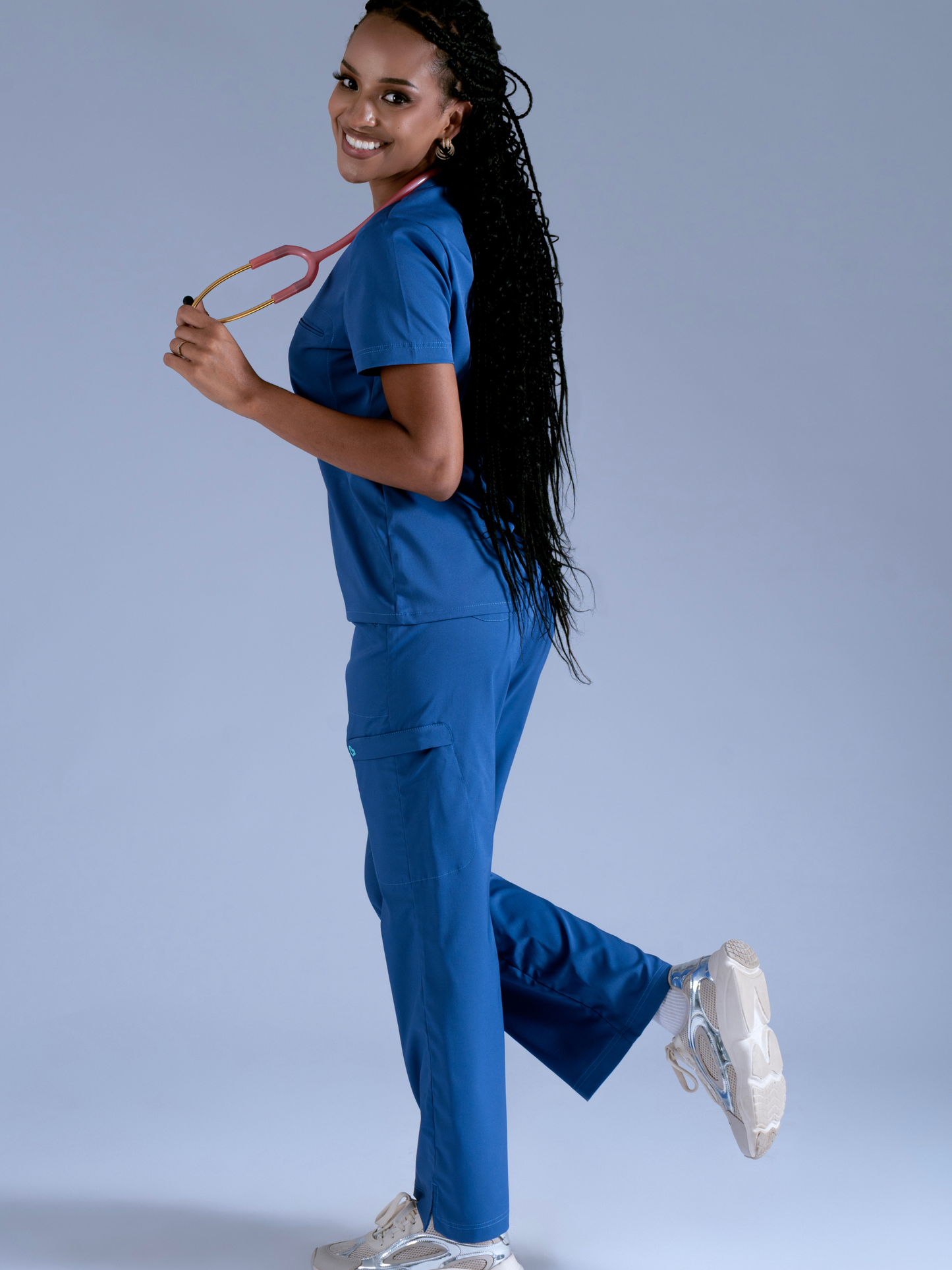 Flexi scrub azul vitalidad L-Guardián Pocket