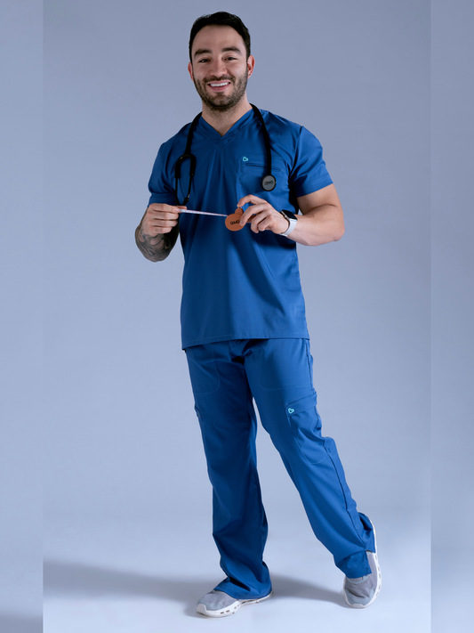 Flexi scrub azul vitalidad L-Guardián Pocket