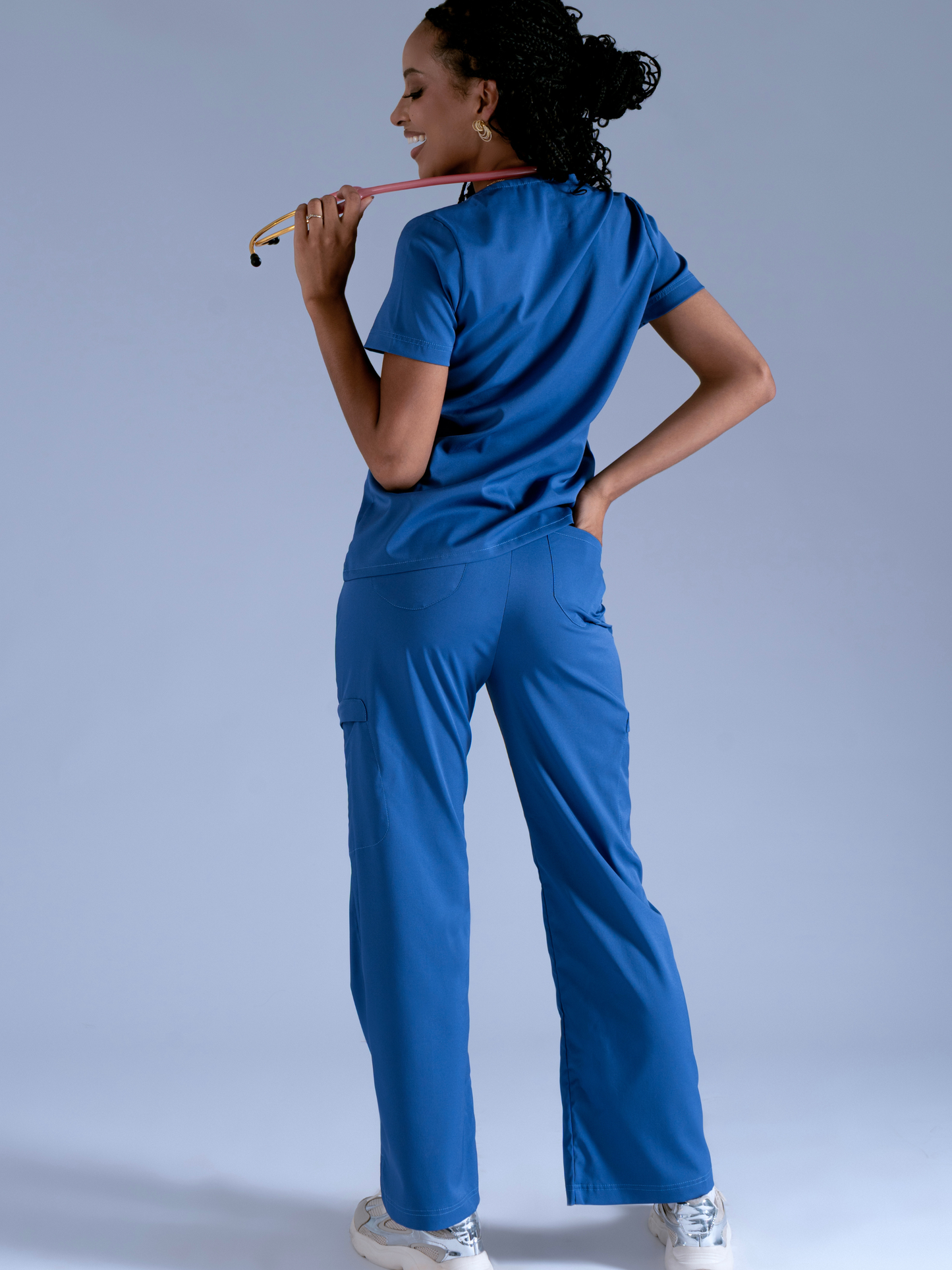 Flexi scrub azul vitalidad L-Guardián Pocket