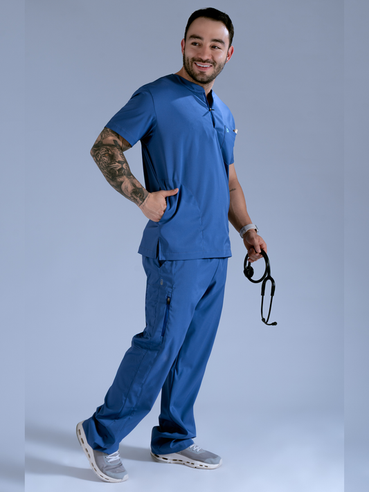 Flexi scrub azul vitalidad L-Praxis