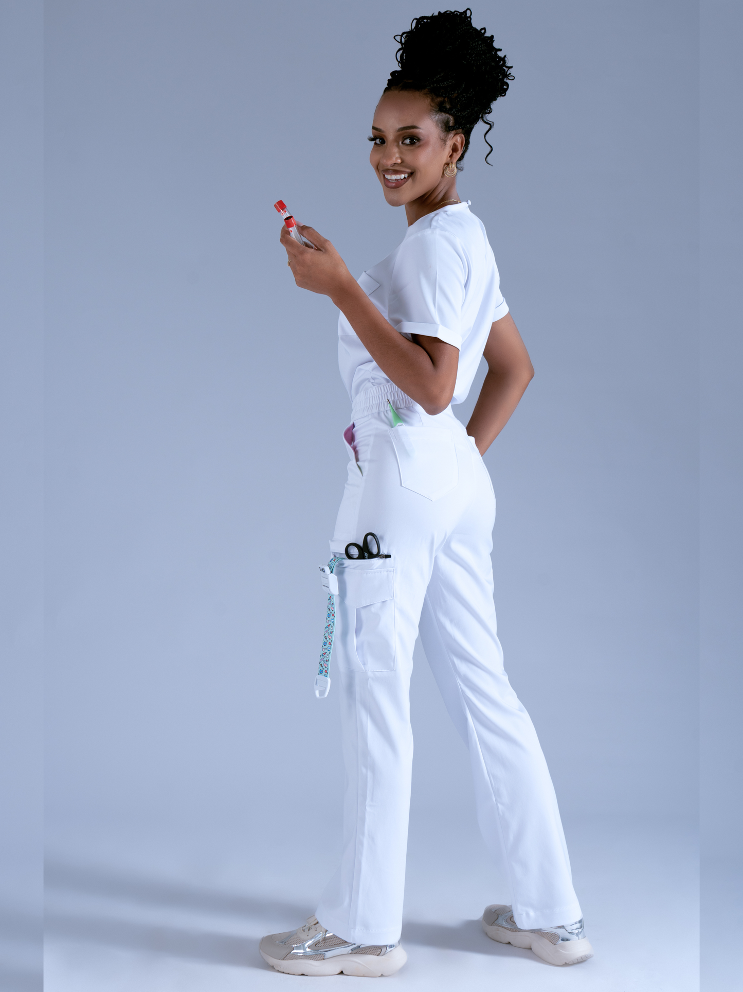 Flexi scrub blanco L-26 Cargo